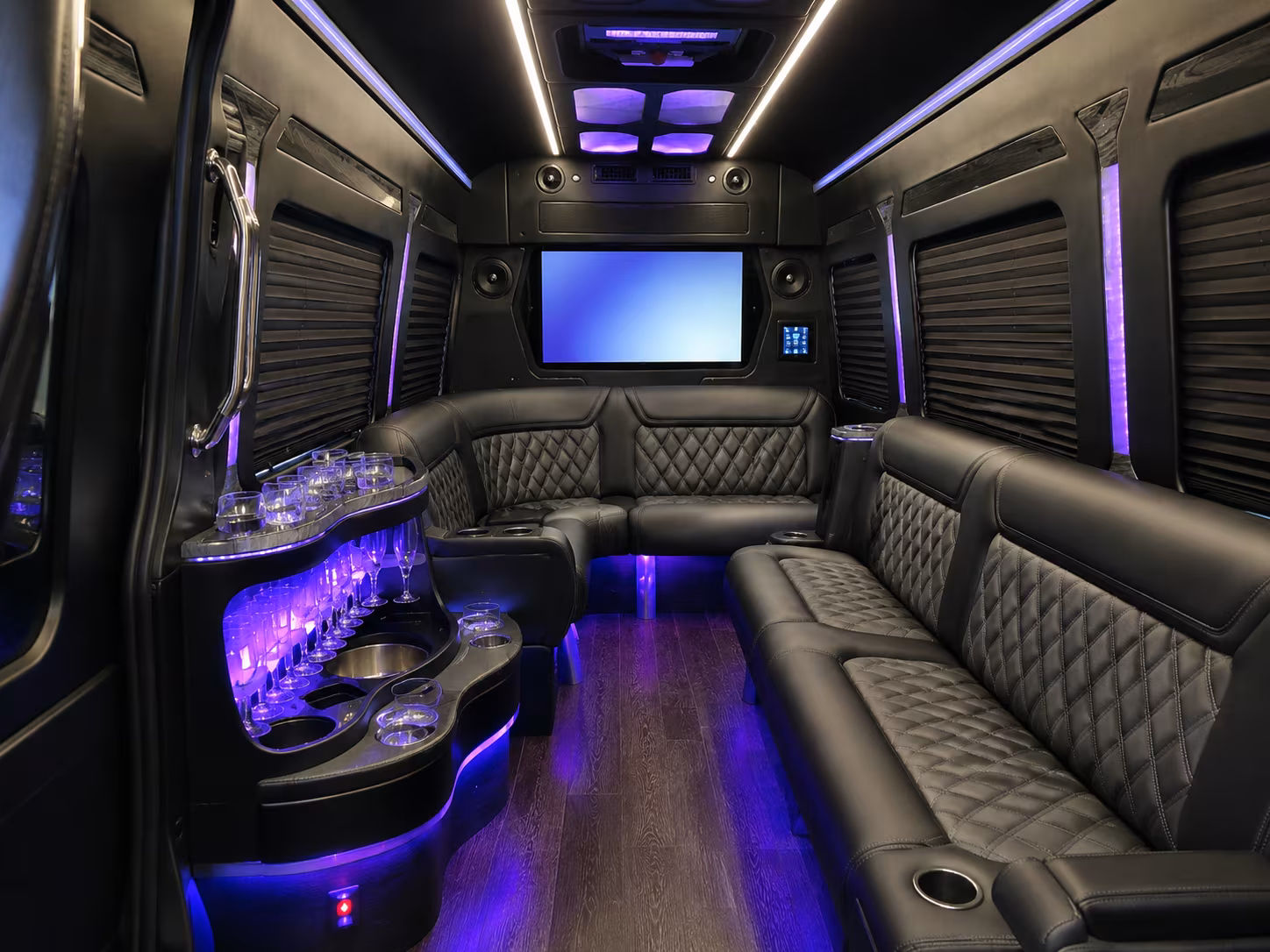 salem 30 passenger party bus interior