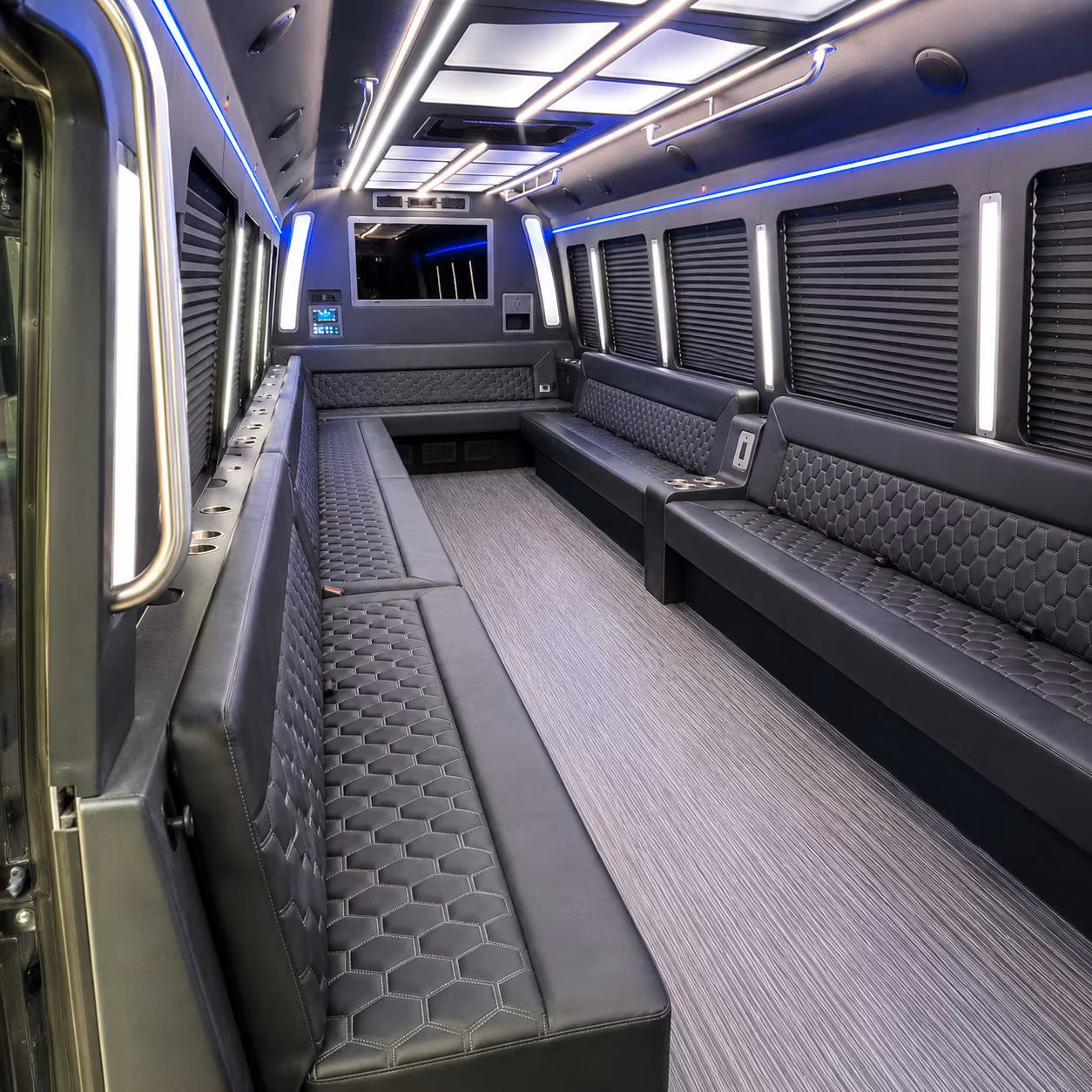 salem 40 passenger party bus interior