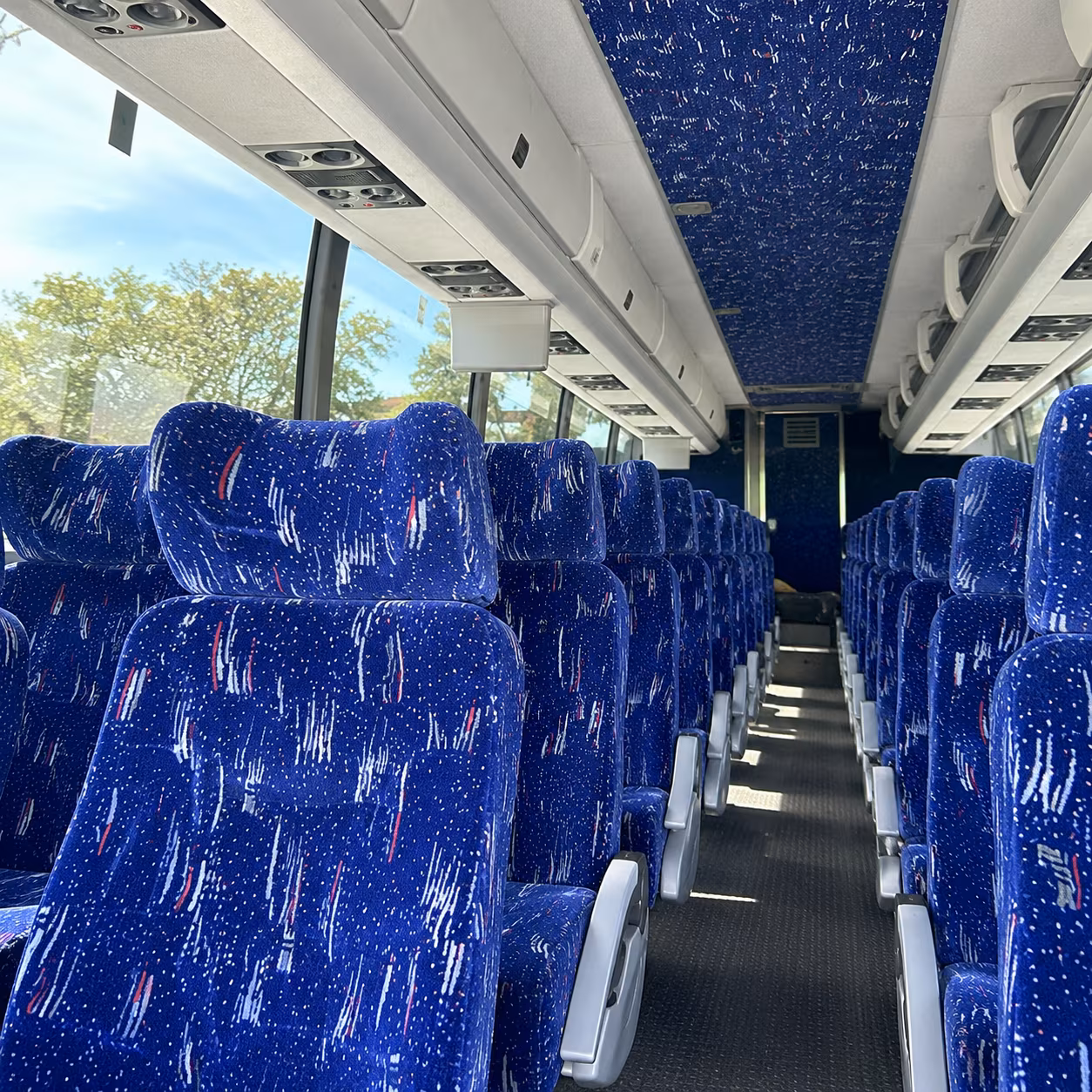 salem charter bus interior