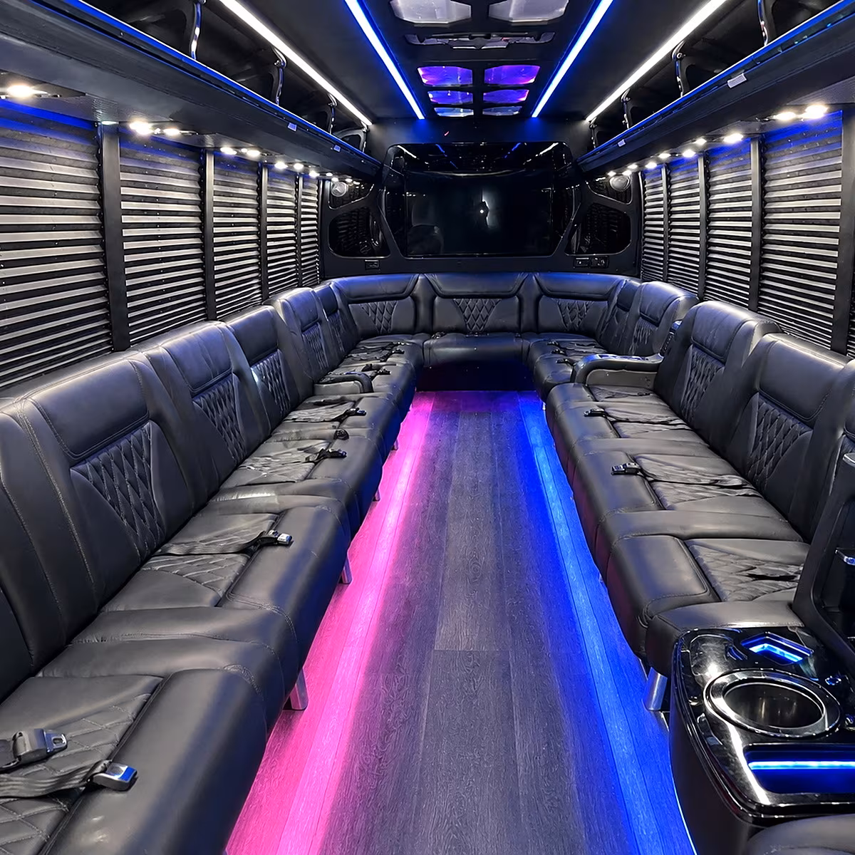 salem party bus rental interior